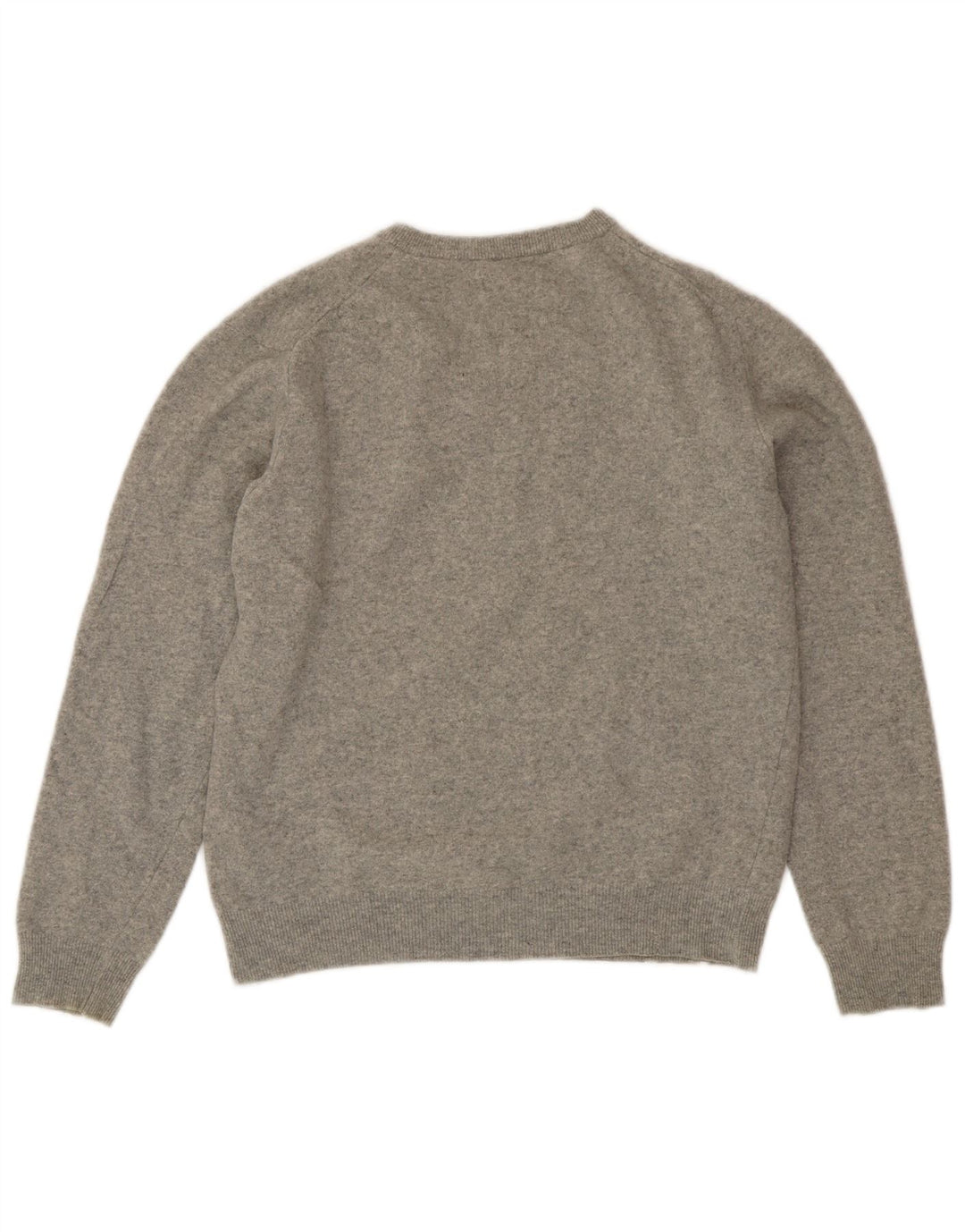 Gant maglione da donna con scollo a V UK 18 XL lana grigia