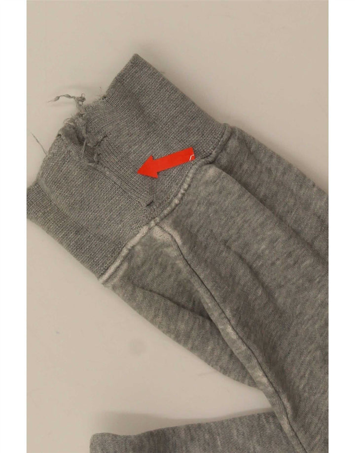 Felpa Nike da uomo in cotone chiazzato grigio medio