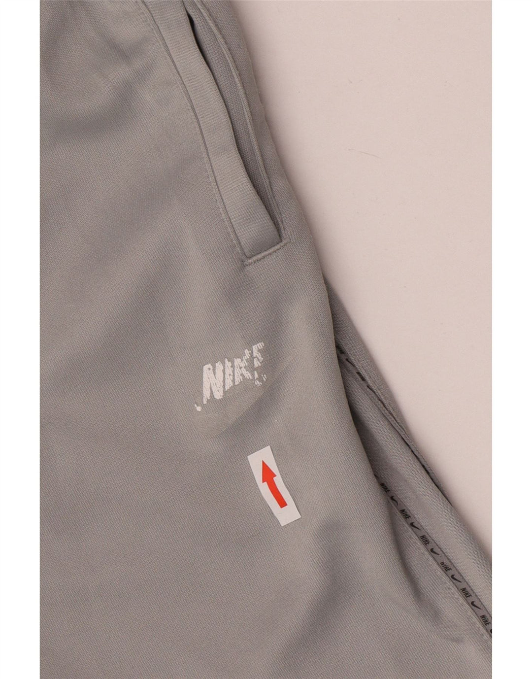 Pantaloncini sportivi Nike da ragazzo con grafica 12-13 anni, grande, in poliestere grigio
