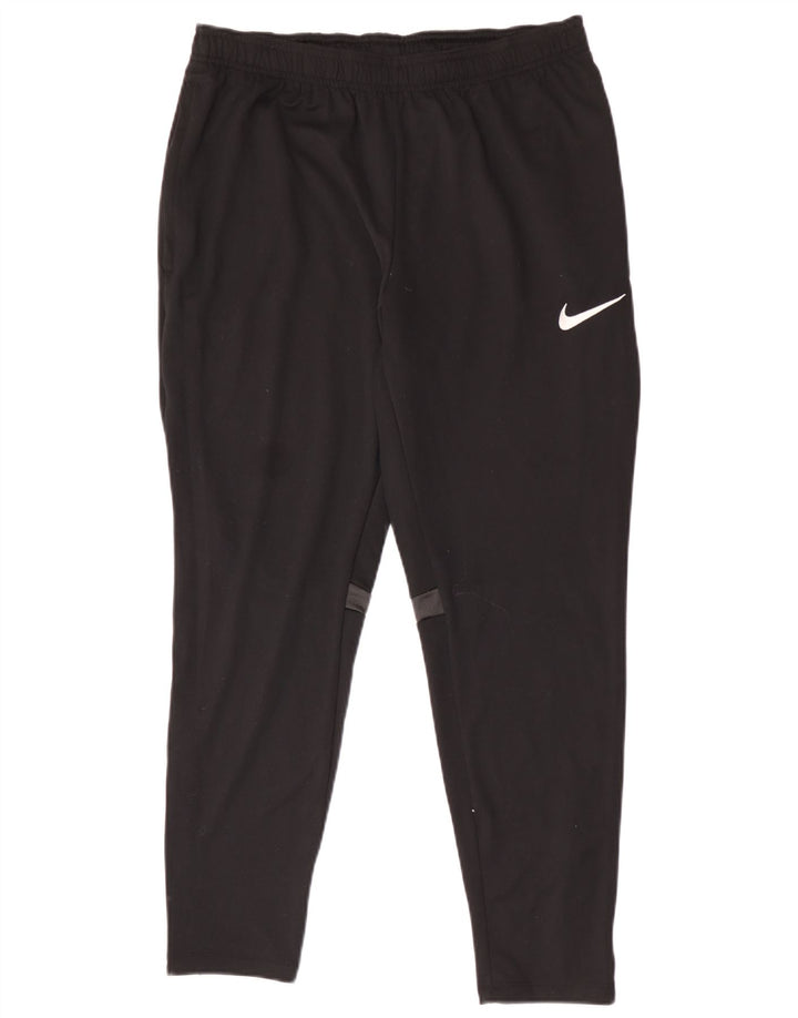 Pantaloni da tuta Nike Dri Fit da uomo, grandi, in poliestere color block nero
