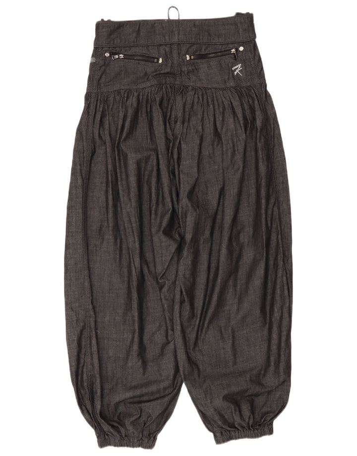 Pantaloni Harem vintage da donna W28 L26 in cotone grigio