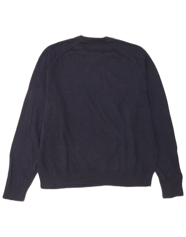 Maglione da uomo girocollo Penguin XL in cotone blu navy