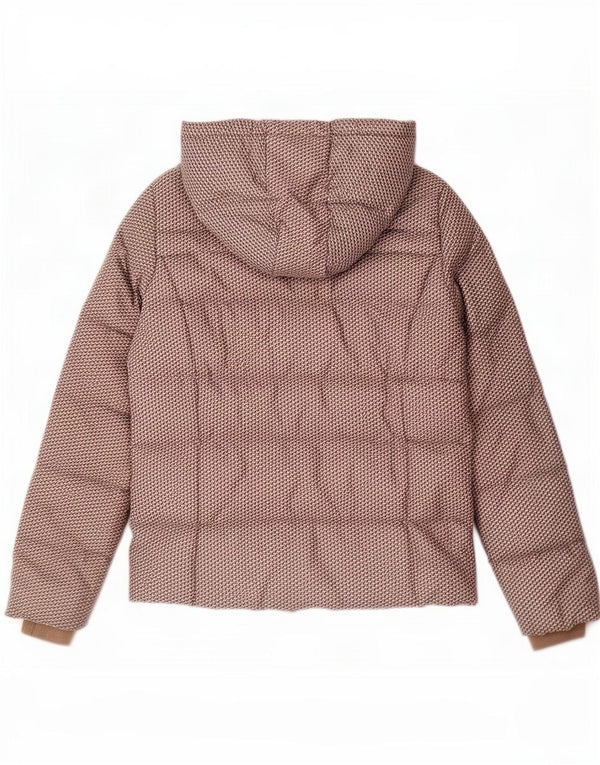 Giacca imbottita con cappuccio da donna Marlboro Classics EU 42 Large Grey Geometric