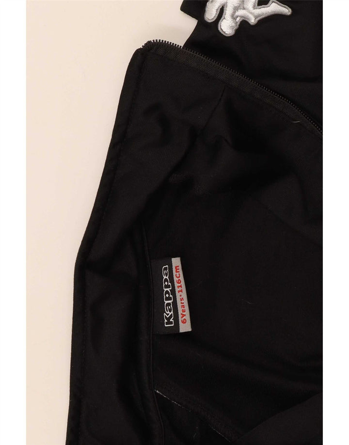 Giacca da tuta grafica Kappa da bambino 5-6 anni Colorblock nera