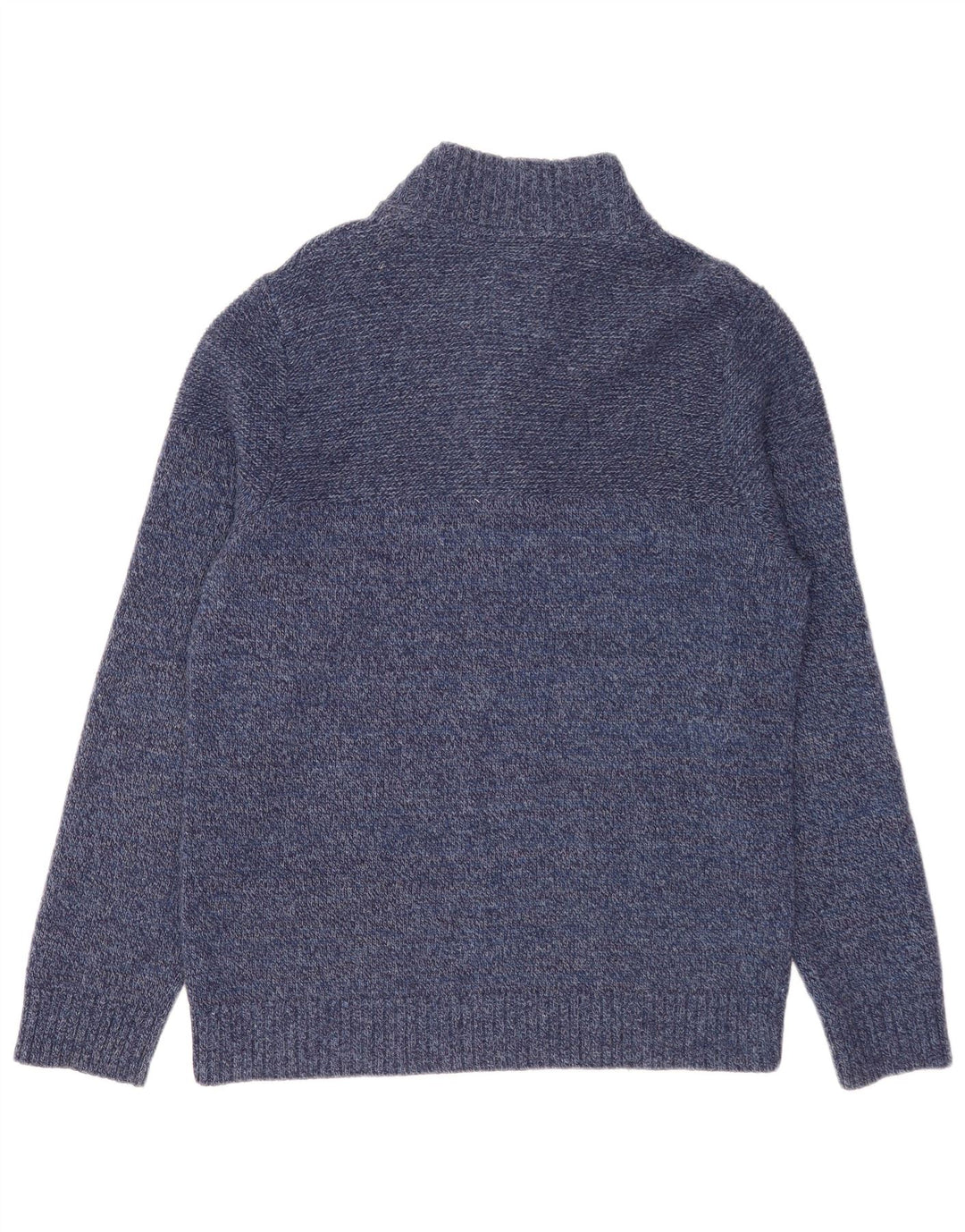 Maglione da uomo con collo abbottonato Fat Face, grande lana a righe blu navy