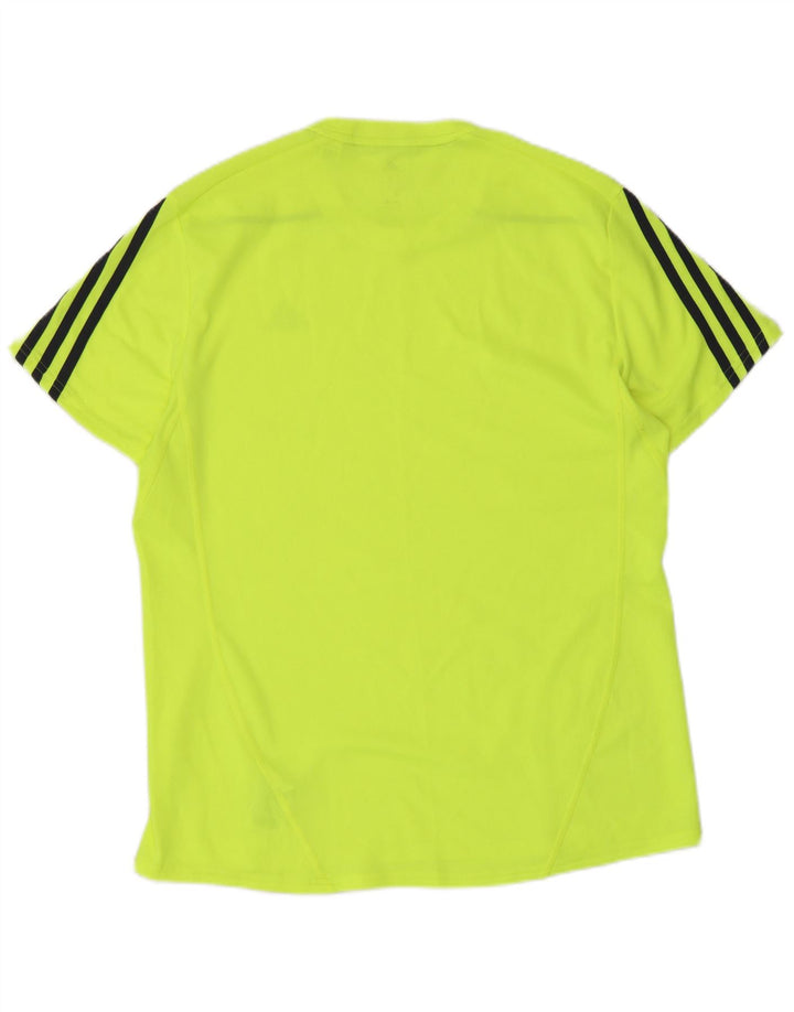T-shirt Adidas Climalite da uomo Top in poliestere giallo medio