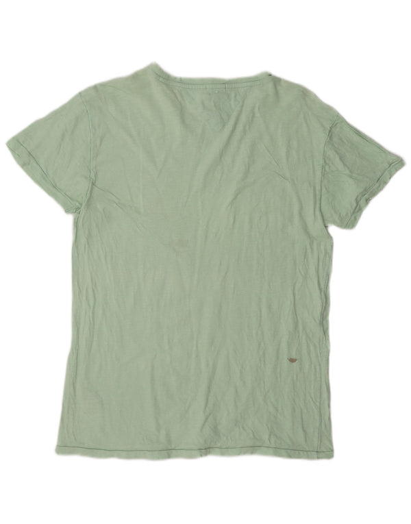 T-shirt grafica da uomo Tommy Hilfiger Top in cotone verde medio
