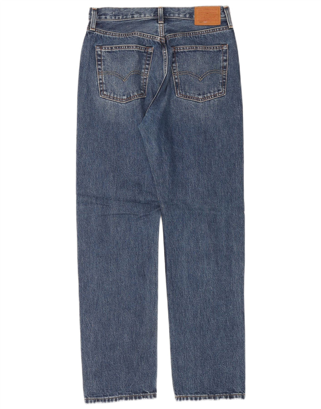 LEVI'S Mens 501 Straight Jeans W27 L30 Blue Cotton