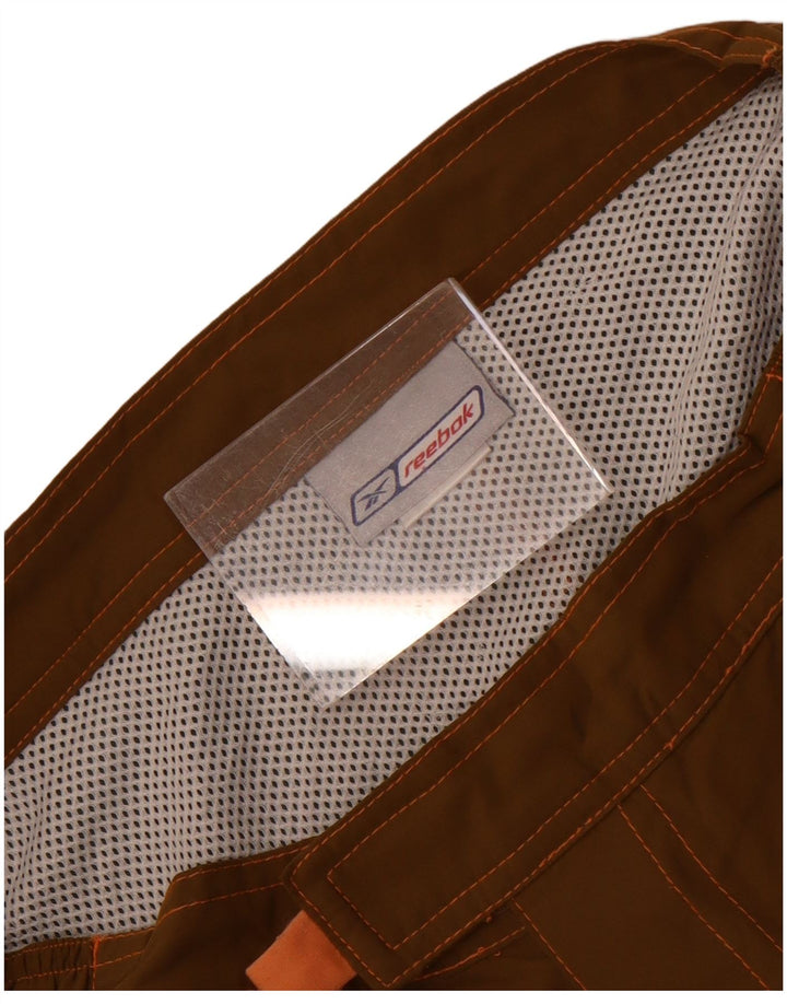 Pantaloncini da bagno da uomo Reebok Large in poliestere color block kaki