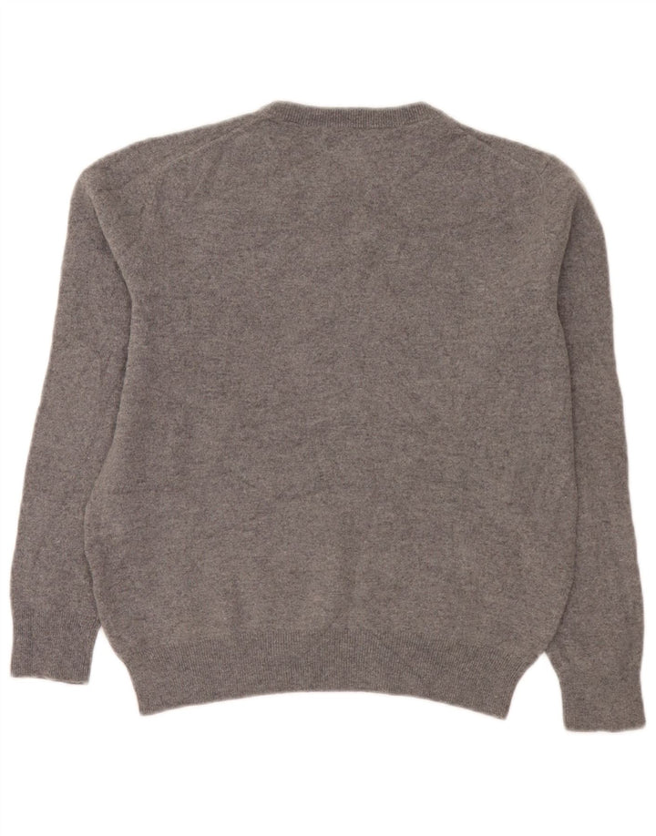Maglione maglione girocollo da donna Gant UK 14 Lana grigio medio