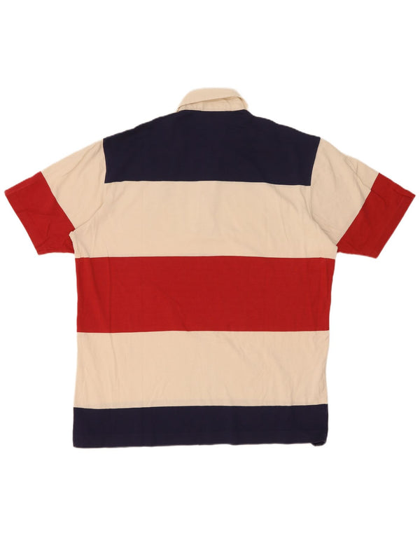 Polo da uomo Lacoste taglia 8 3XL cotone a righe multicolore