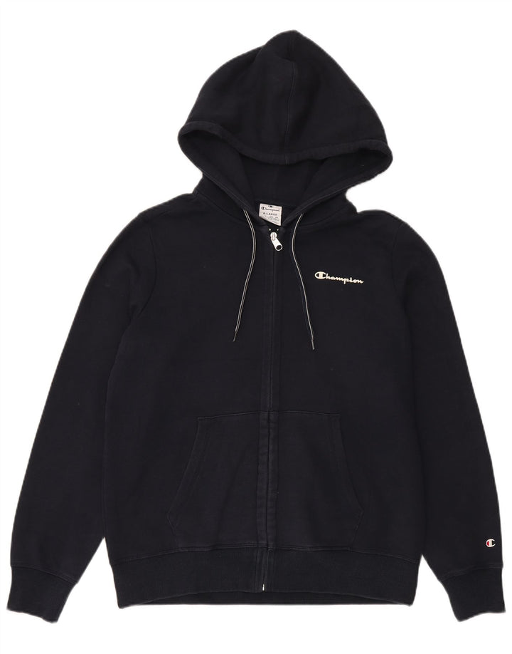 Maglione con cappuccio e zip da uomo Champion XL Blu navy