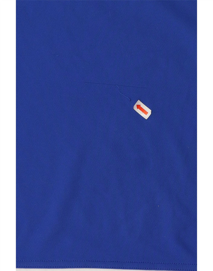 Adidas Uomo Climalite T-shirt Top XL Blu Colourblock Poliestere