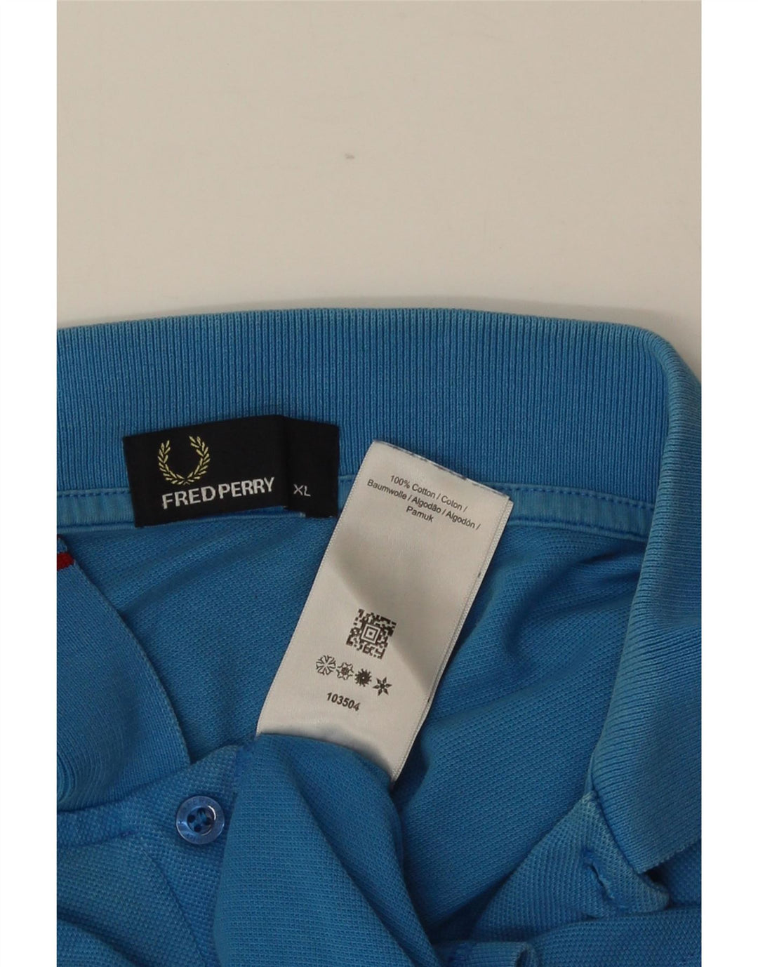 Polo da uomo Fred Perry XL in cotone blu