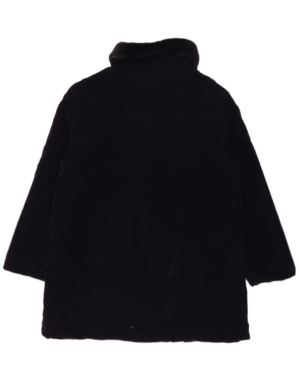 Soprabito in velluto da donna Jaeger UK 14 poliestere blu navy medio
