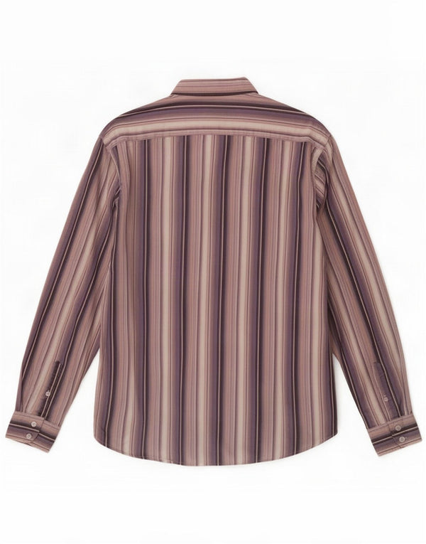 Camicia da uomo Ted Baker taglia 6 2XL cotone a righe viola