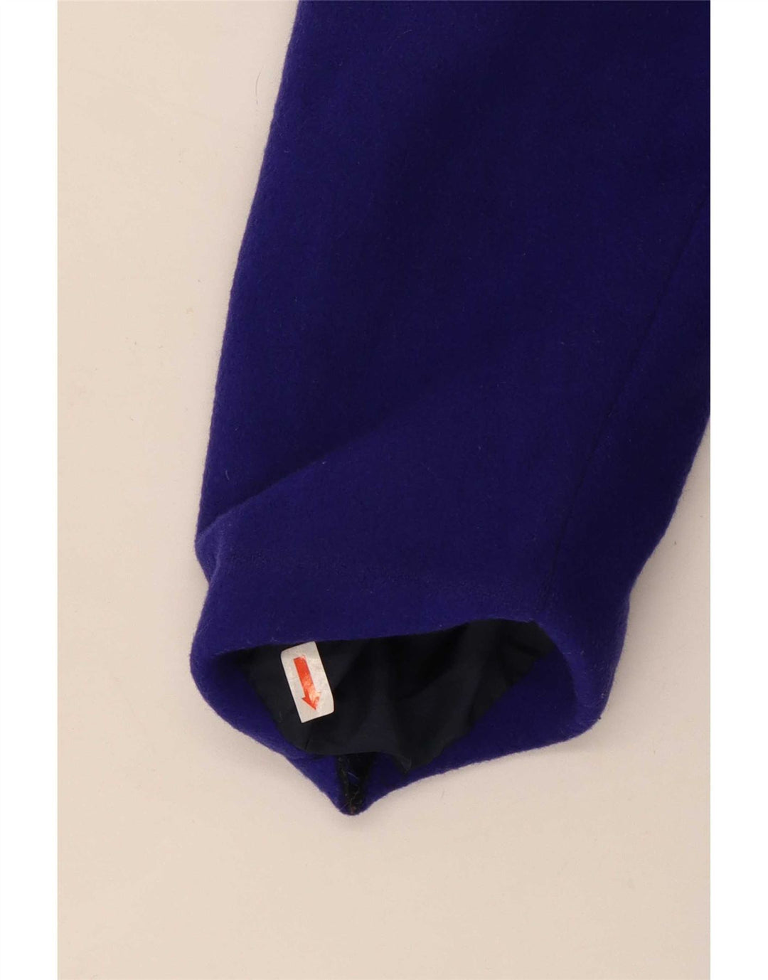 Cappotto doppiopetto vintage da donna UK 14 lana viola medio