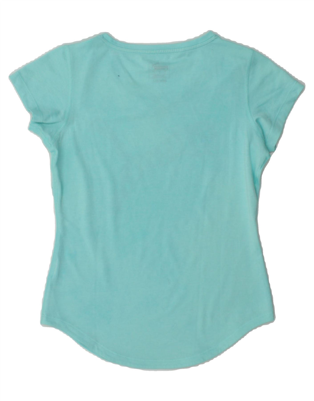 PUMA Womens Graphic T-Shirt Top UK 10 Small Blue Vintage Puma and Second-Hand Puma from Messina Hembry 