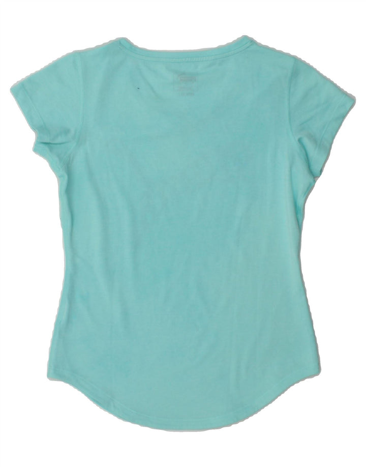 PUMA Womens Graphic T-Shirt Top UK 10 Small Blue Vintage Puma and Second-Hand Puma from Messina Hembry 