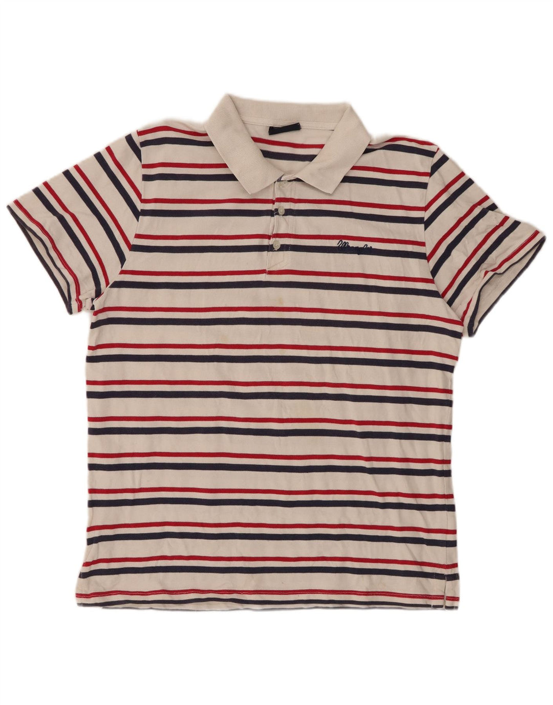 Polo WRANGLER da bambino 15-16 anni 2XL cotone a righe bianche