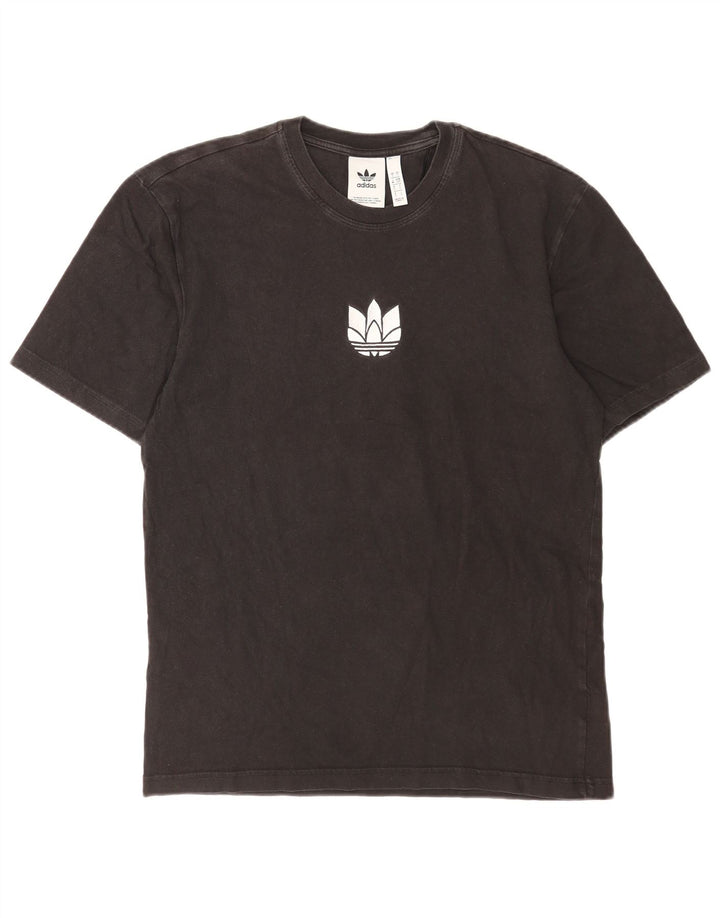 T-shirt Adidas da uomo Top Small in cotone nero