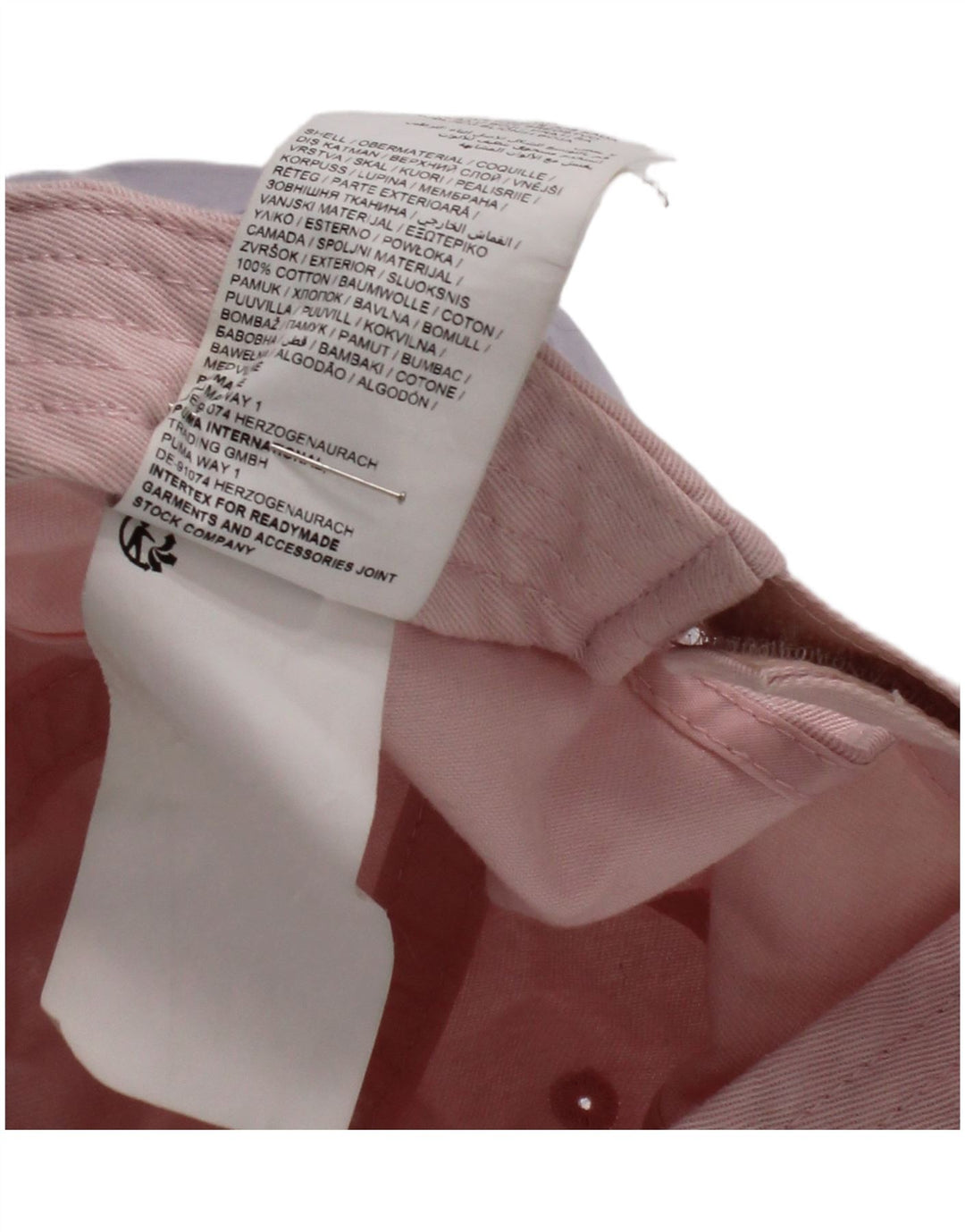 Berretto da baseball grafico per ragazze Puma Taglia unica in cotone rosa