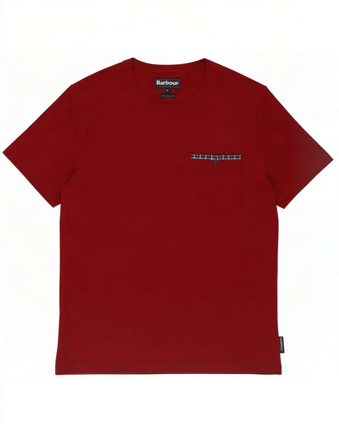 Barbour Uomo T-shirt su misura Top in cotone bordeaux medio