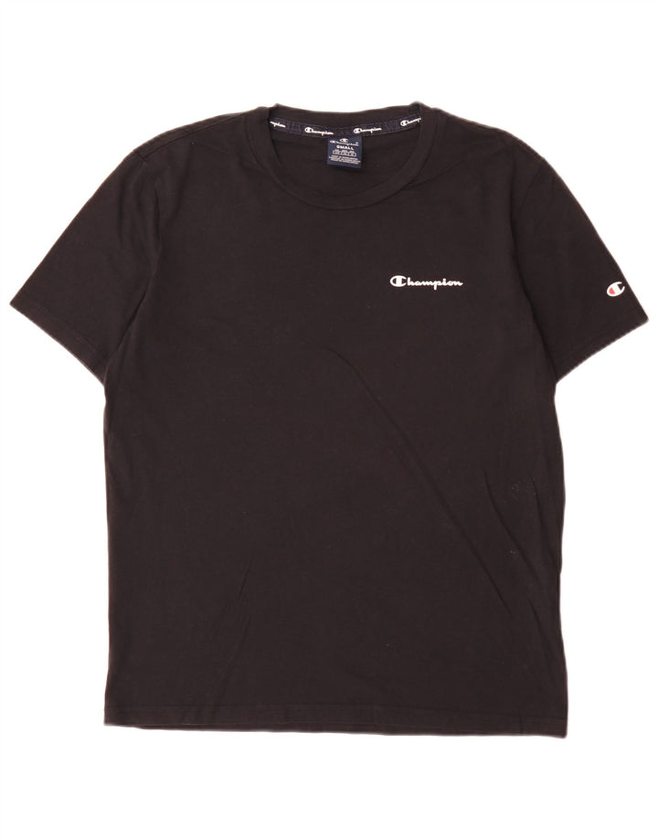 T-shirt da uomo Champion Top piccola in cotone nero