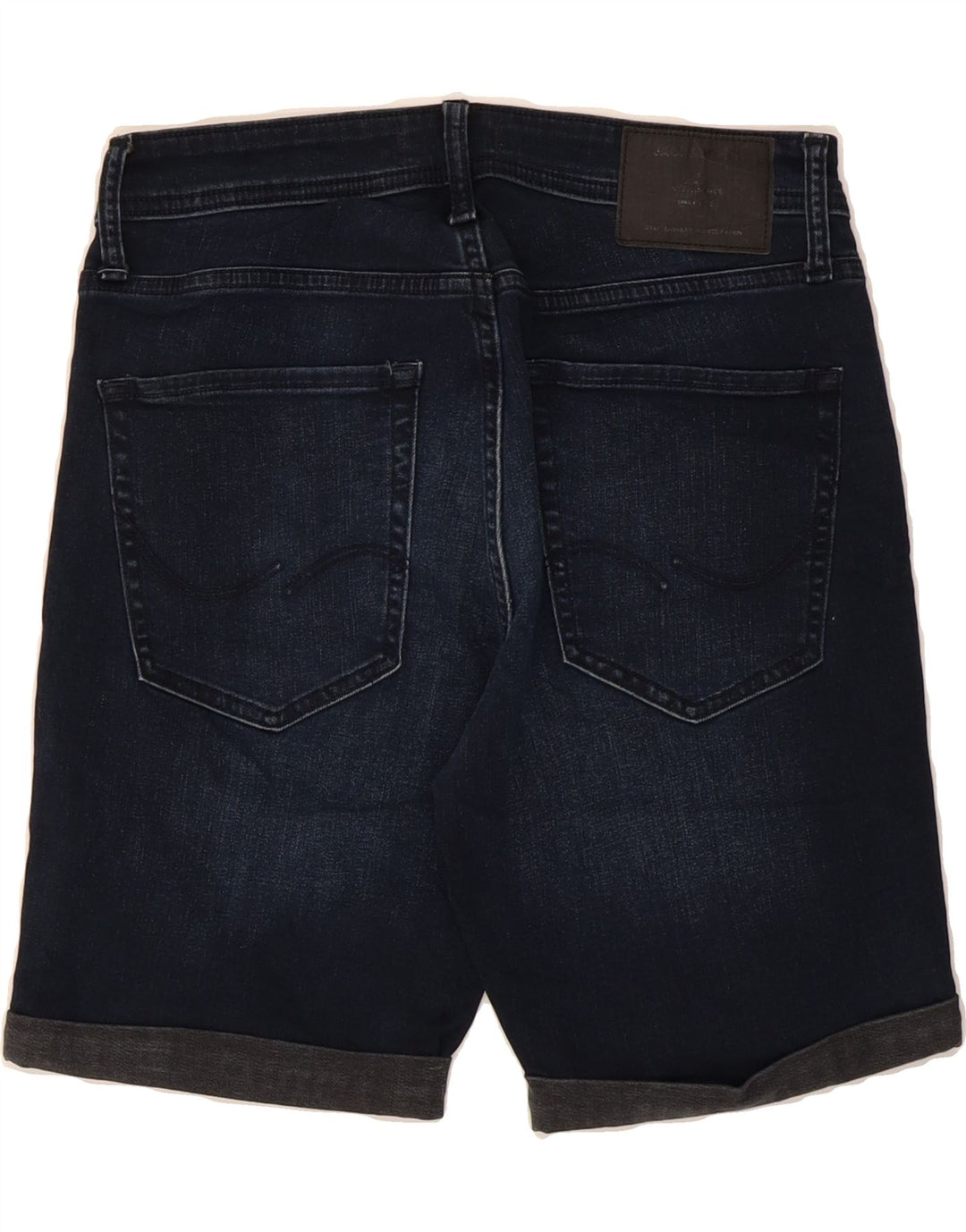 JACK & JONES Mens Regular Denim Shorts Small W29 Navy Blue Cotton Vintage Jack & Jones and Second-Hand Jack & Jones from Messina Hembry 