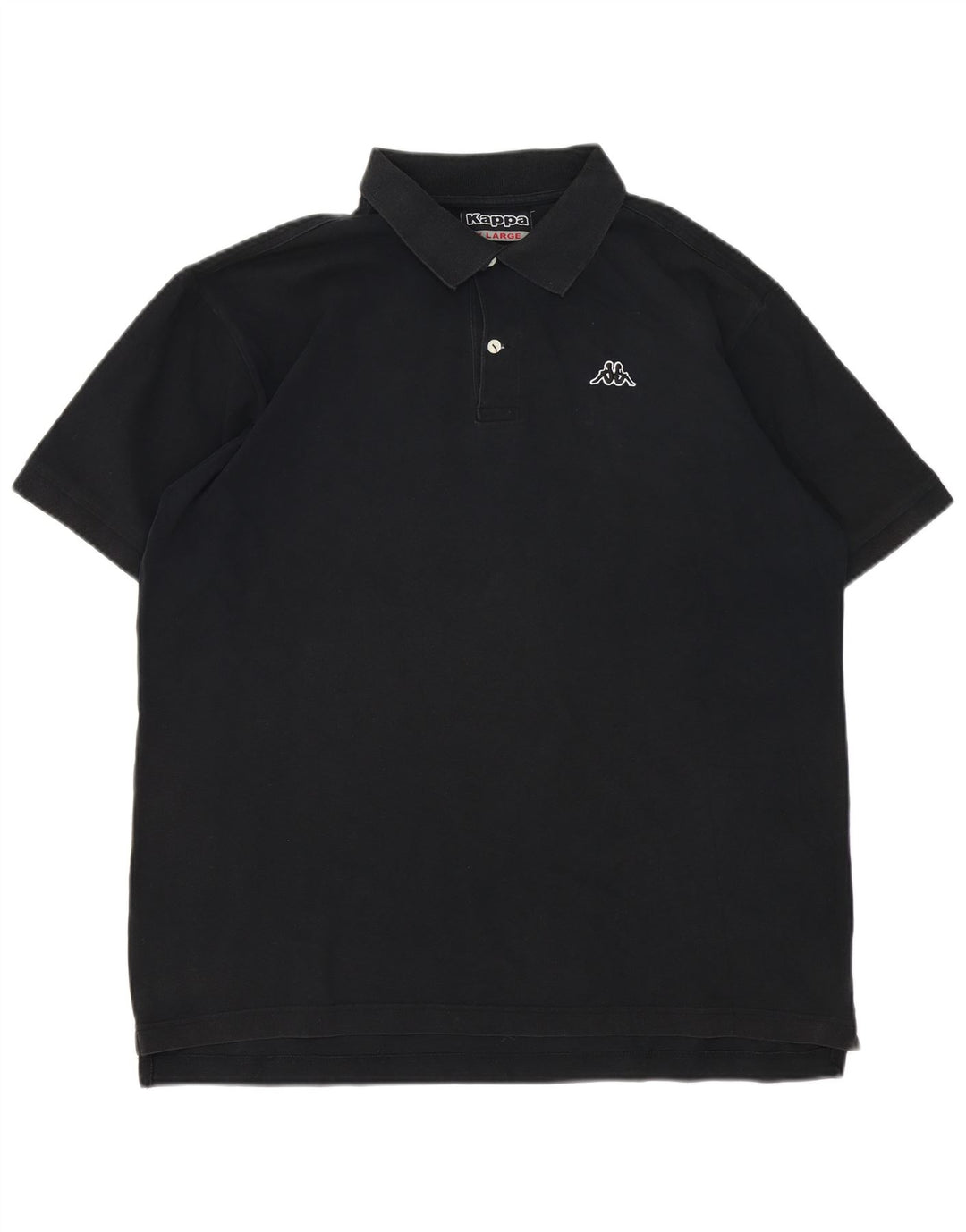 Polo KAPPA da uomo XL in cotone nero