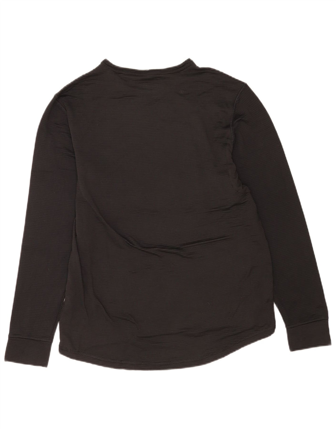 Top Wrangler da uomo a manica lunga grande in poliestere nero
