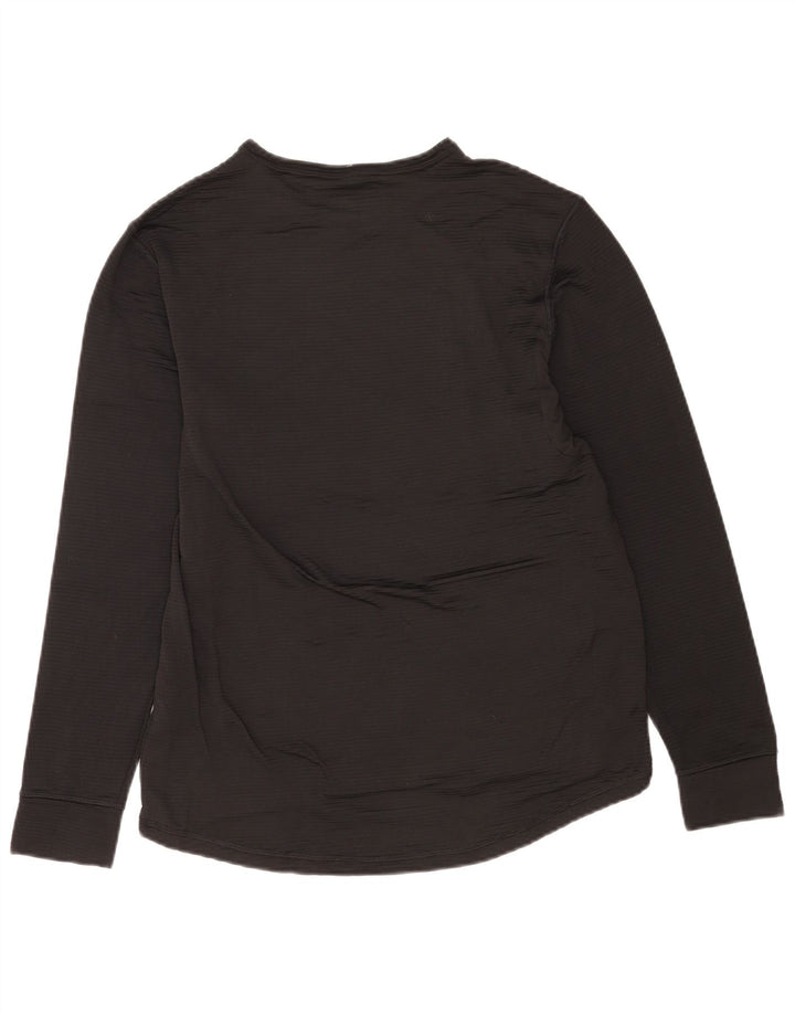 Top Wrangler da uomo a manica lunga grande in poliestere nero
