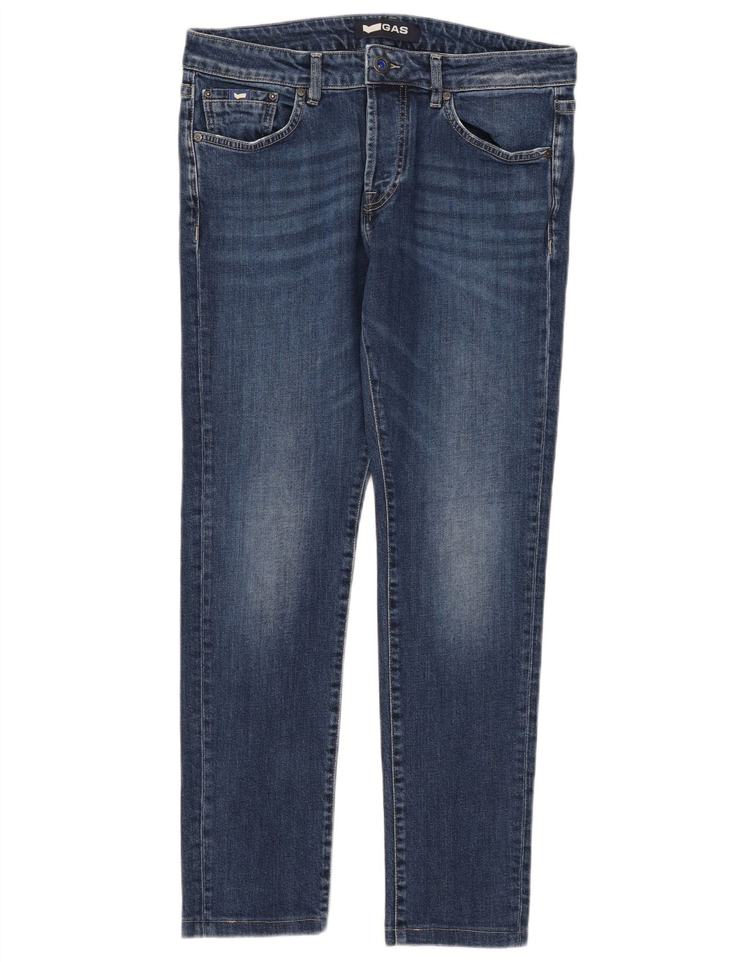 Jeans slim da donna Gas W33 L28 cotone blu