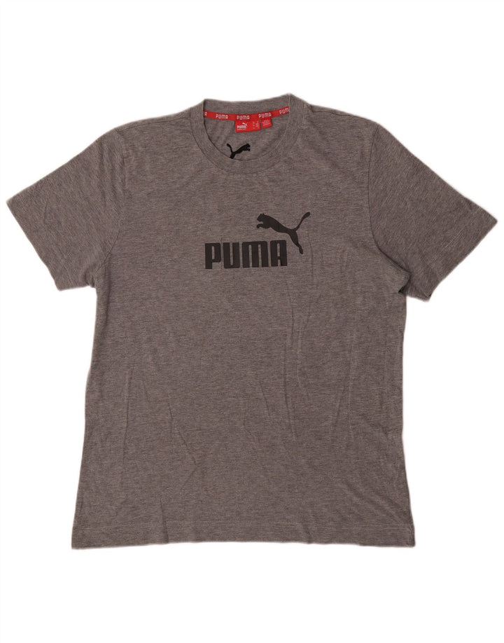 T-shirt grafica da uomo Puma Top grigio medio