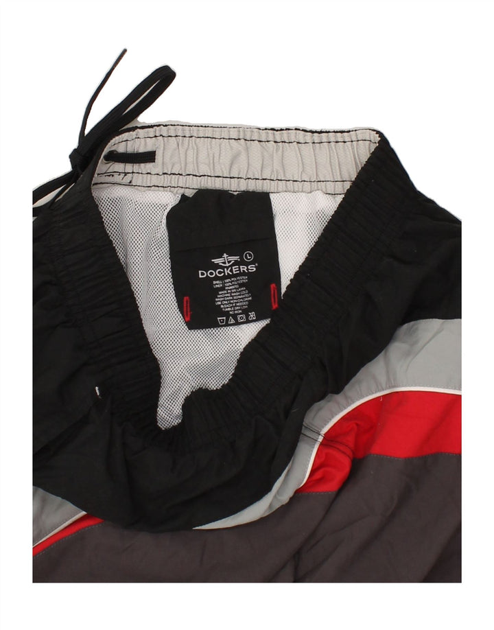 DOCKERS Mens Swimming Shorts Large Multicoloured Colourblock Polyester Vintage Dockers and Second-Hand Dockers from Messina Hembry 