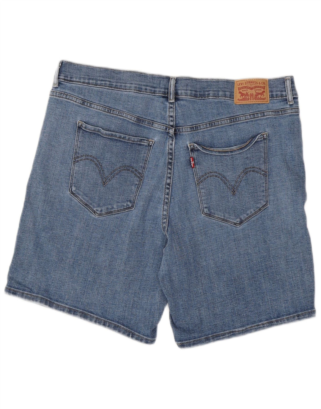 Pantaloncini di jeans classici da donna Levi's W32 Large in cotone blu