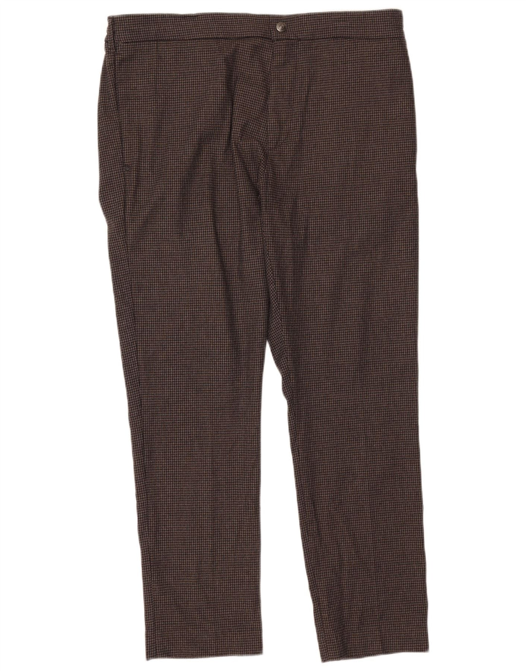 Pantaloni chino dritti da uomo Replay W36 L30 poliestere pied de poule marrone