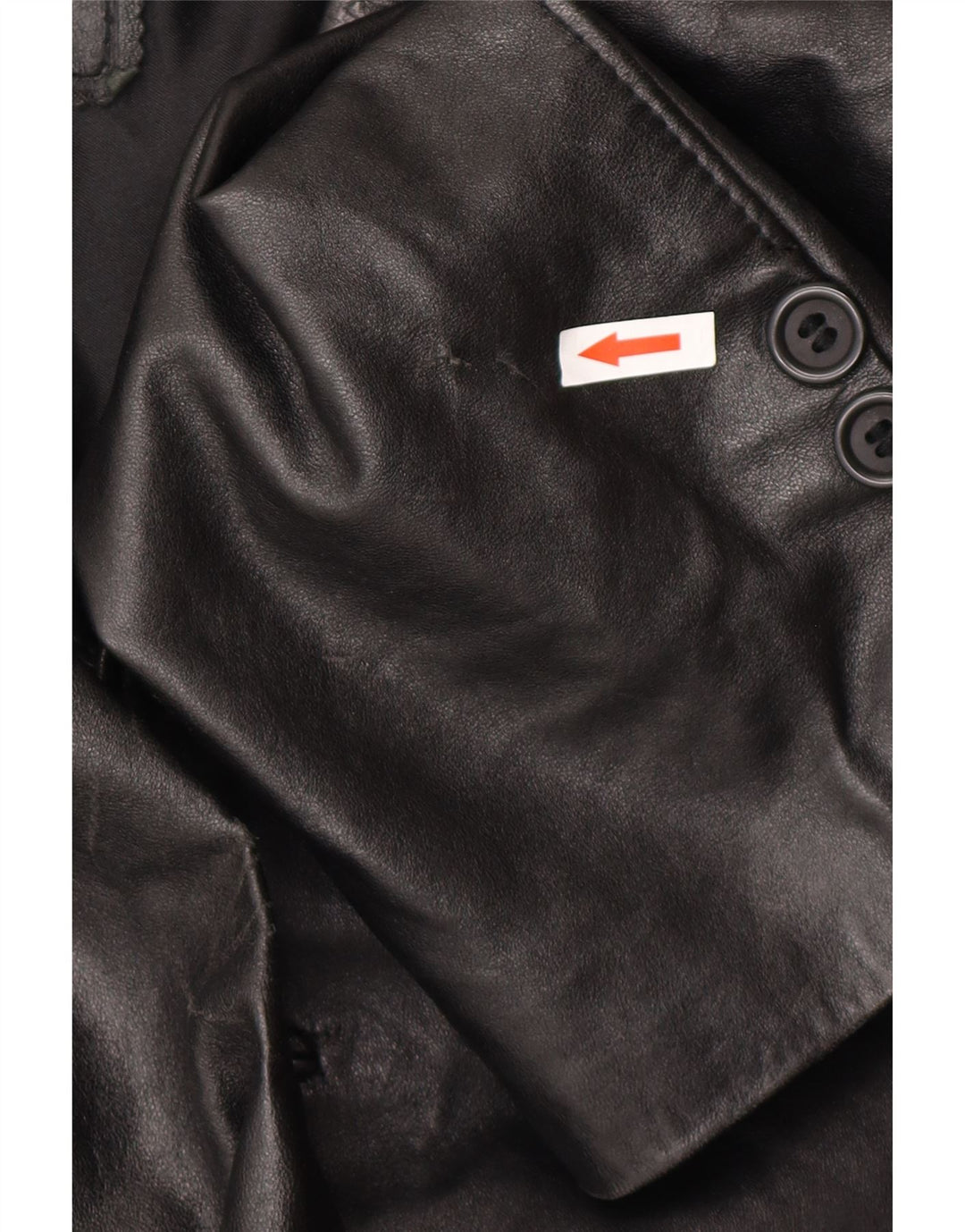 Cappotto in pelle da donna Wake UK 22 3XL Pelle nera