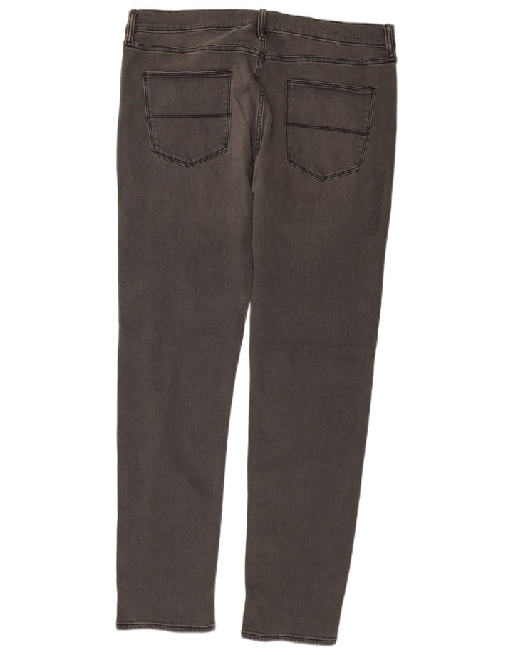 Jeans slim da uomo Marks & Spencer W36 L33 cotone grigio
