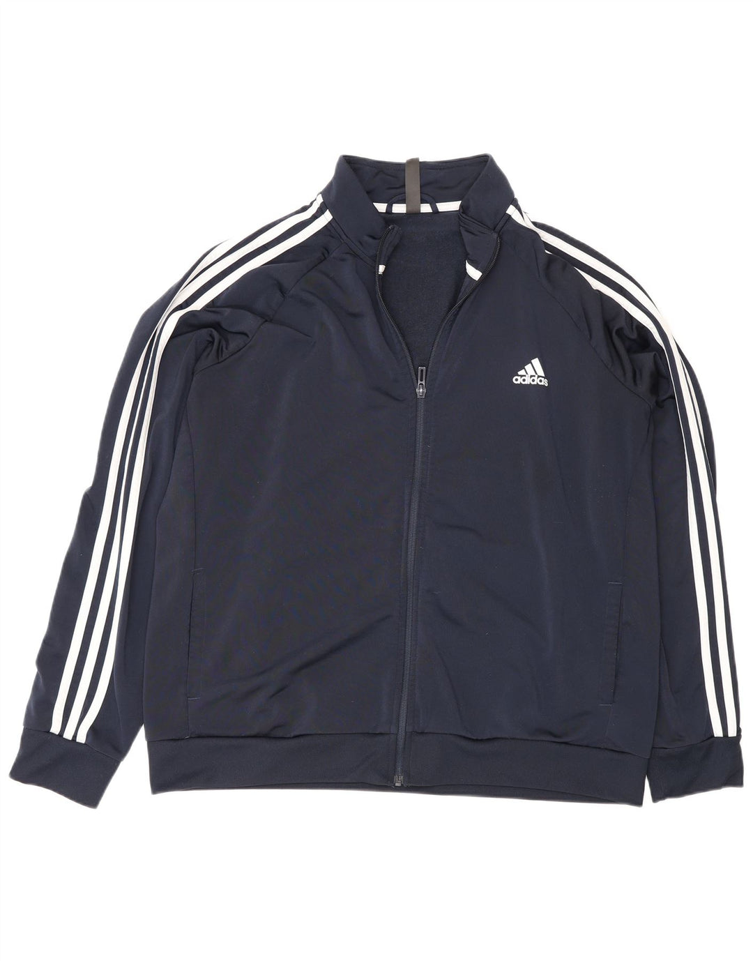 Giacca da tuta da donna Adidas UK 24/26 2XL poliestere blu navy