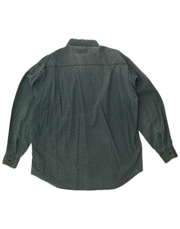 Camicia da uomo Spitfire verde medio floreale