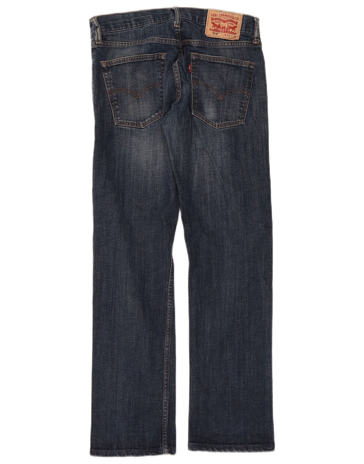 Levi's Uomo 514 Jeans dritti W31 L30 Blu Navy