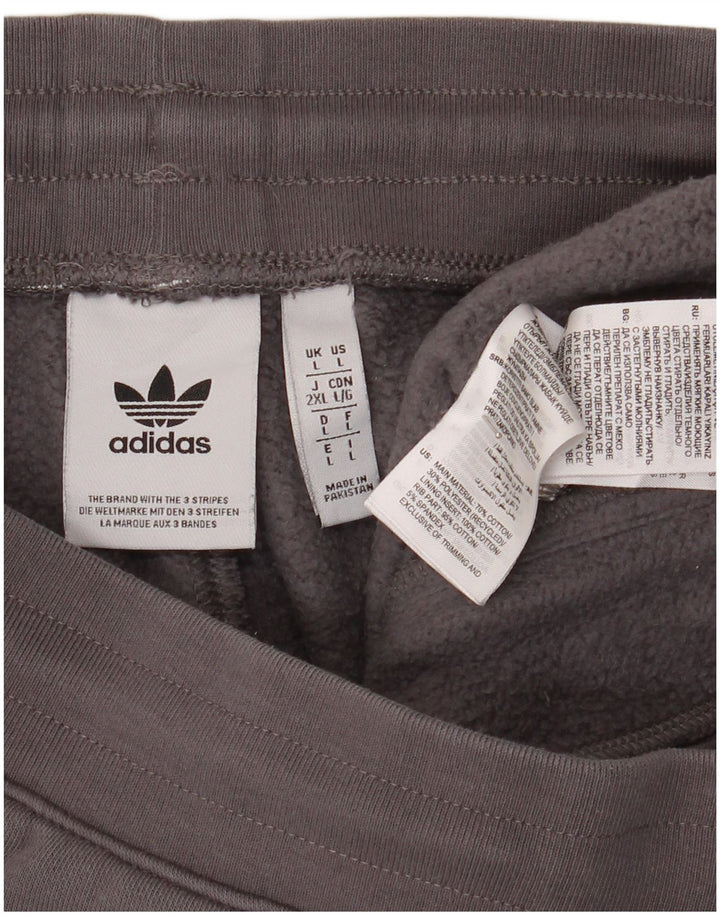 Pantaloni da tuta da uomo Adidas Joggers grandi in cotone grigio