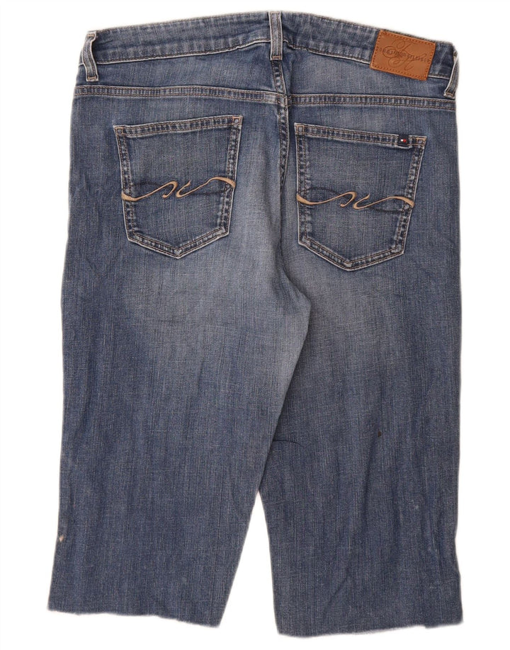 Pantaloncini di jeans da donna Tommy Hilfiger W30 cotone blu medio