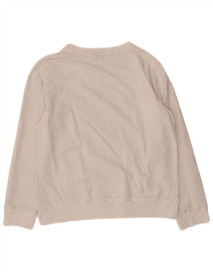 Felpa con grafica Converse All Star da uomo, cotone bianco medio