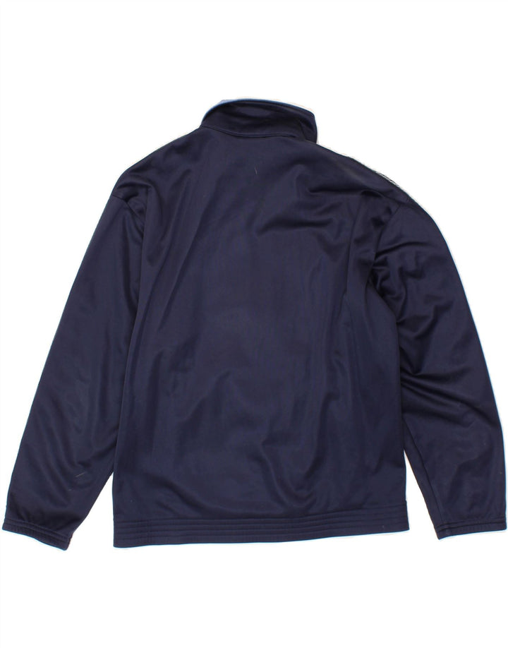 ASICS Boys Graphic Tracksuit Top Jacket 11-12 Years Navy Blue Vintage Asics and Second-Hand Asics from Messina Hembry 
