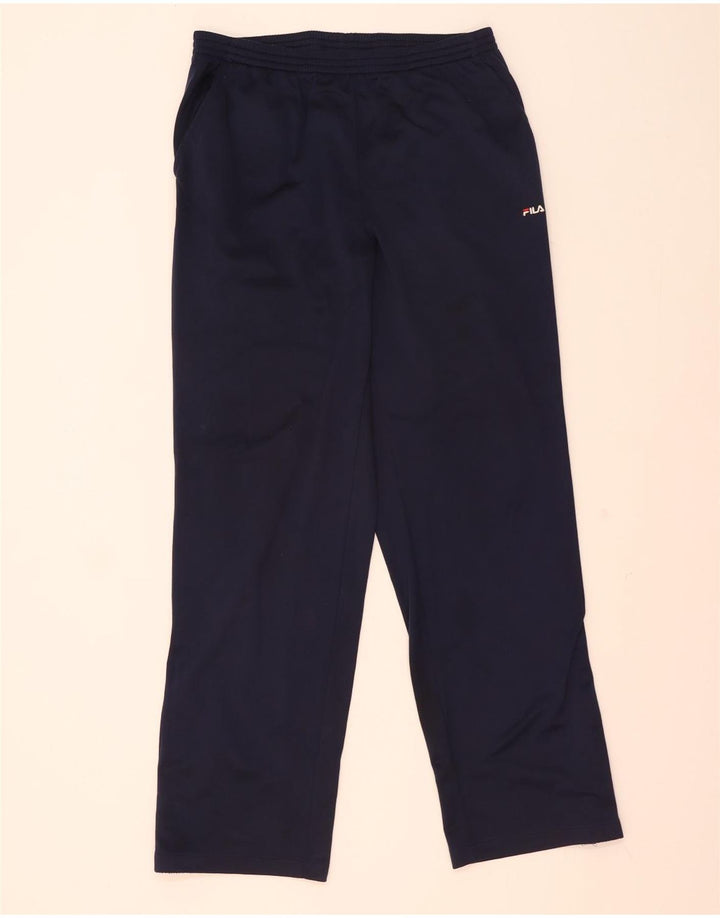 Pantaloni da tuta da uomo Fila in poliestere medio blu navy