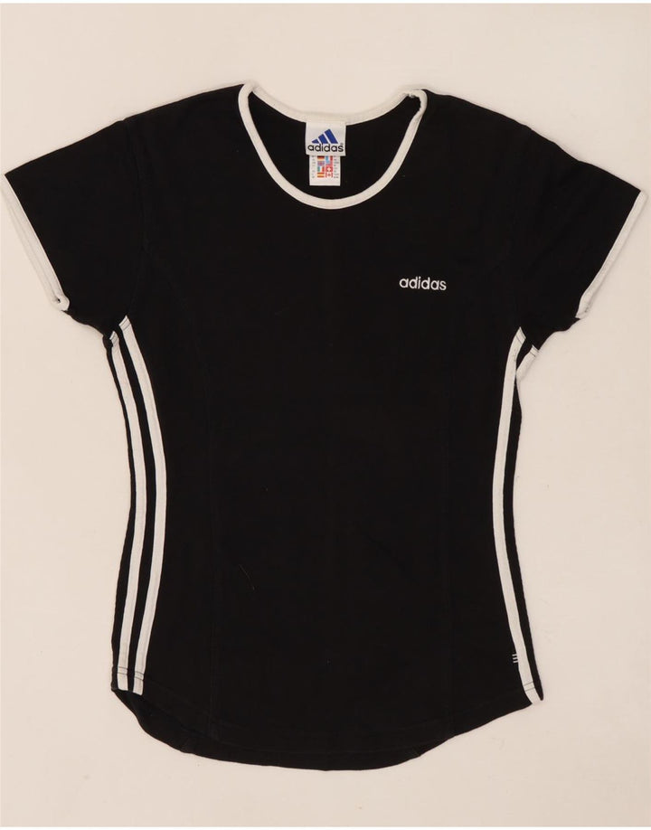 T-shirt da donna ADIDAS Top UK 14 cotone nero medio