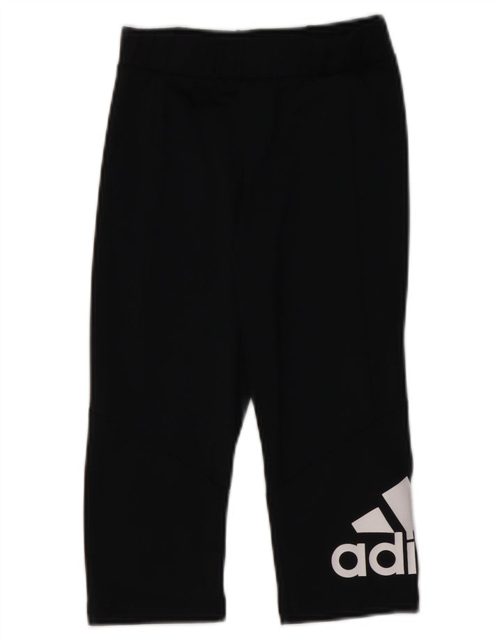 Leggings grafici ADIDAS per ragazze Aeroready 9-10 anni in poliestere nero