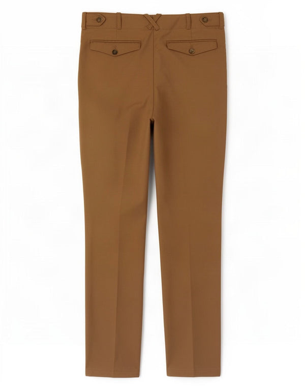 Pantaloni da abito slim da donna Reiss UK 8 piccoli W30 L29 lana marrone